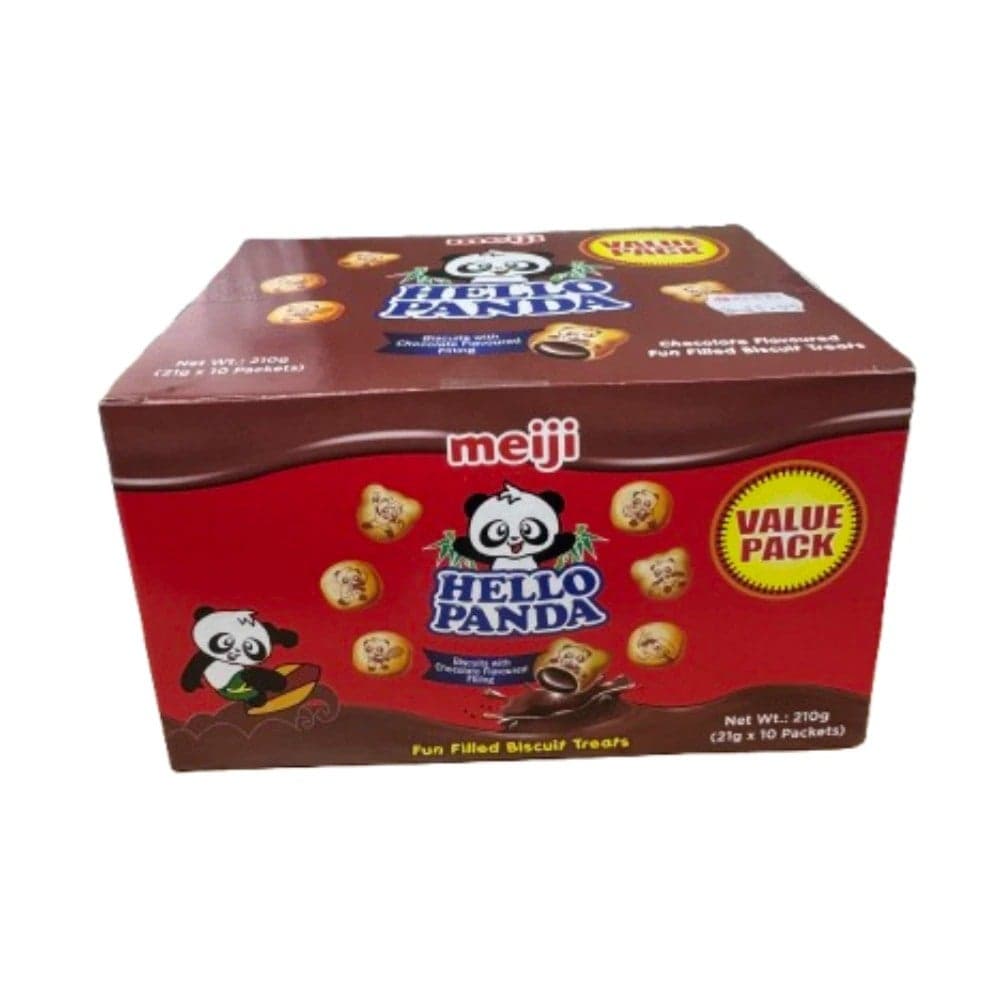 Meiji Mini Hello Panda Biscuits With Chocolate- 10X21gms