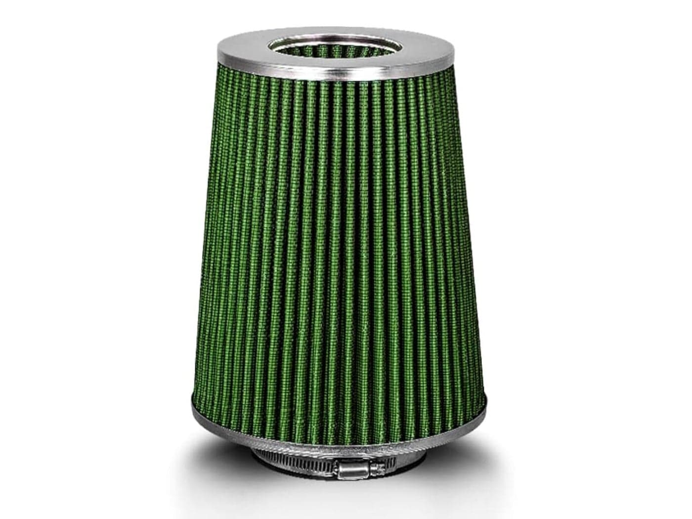 GREEN 4 102 mm Inlet Truck Cold Air Cone Replacement Performance Washable ClampOn Dry Air Filter 8 Tall