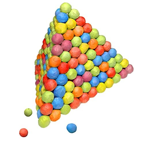 TOPRADE Multiple Color Paper Pellets Balls Bobbles Slingshot Ammo Safe Ammo for Children Enjoy Family Time 100pcs