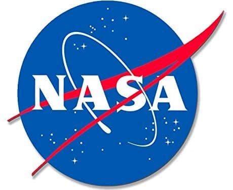 Large NASA Meatball Logo Shaped Sticker National Aeronautics Space Insignia Mission Shuttle Vinyl Decal for Cars Trucks Laptops and Water Bottles Made in The USA 8 inch