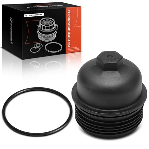A-Premium Oil Filter Housing Cap Assembly Compatible with Kia Sorento 2011-2018, Sedona 2015-2018, Cadenza 2014-2016 & Santa Fe 2010-2018, Santa Fe XL 2013-2019, Azera, 3.3L 3.5L, # 263503CAB1
