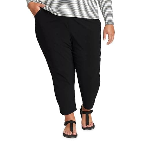 Eddie Bauer Women's Departure Ankle Pants, Black, Medium