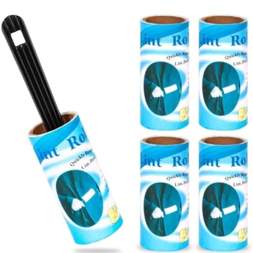 NYRWANA Lint Roller for Clothes | Set of 5 Rolls | Lint Remover Roller, Reusable, Blue