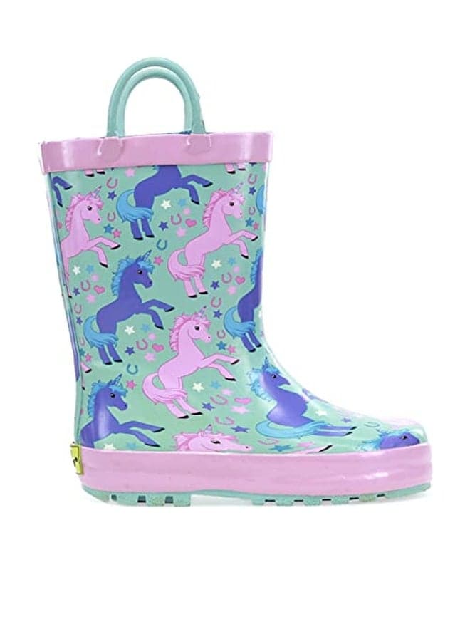 Western Chief Rain Boots with Pull on Handles for Toddlers and Kids - Premium Waterproof Boots for Boys and Girls