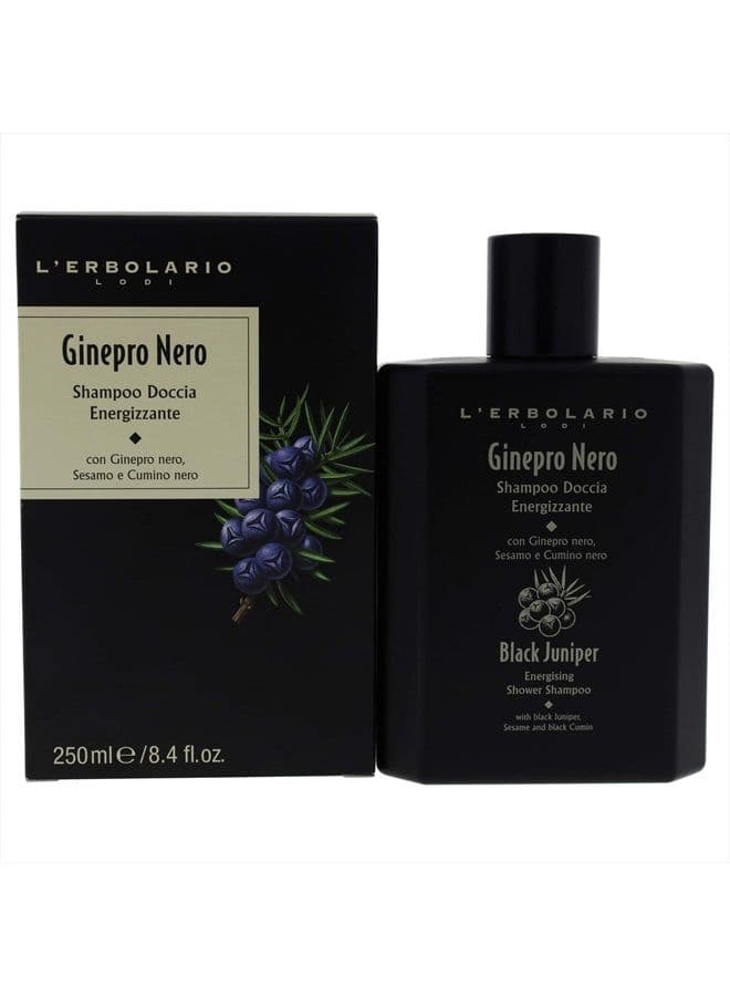 Black Juniper Energising Shower Shampoo by LErbolario for Unisex - 8.4 oz Shampoo