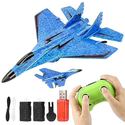 RC Plane Remote Control Airplane Toy RC Plane Remote Control Planes 2CH 24Ghz Rc Aircraft with Lights Outdoor Foam Durable Rc Aircraft Foam RC Airplane Jet for Kids Adults Hobby Toys