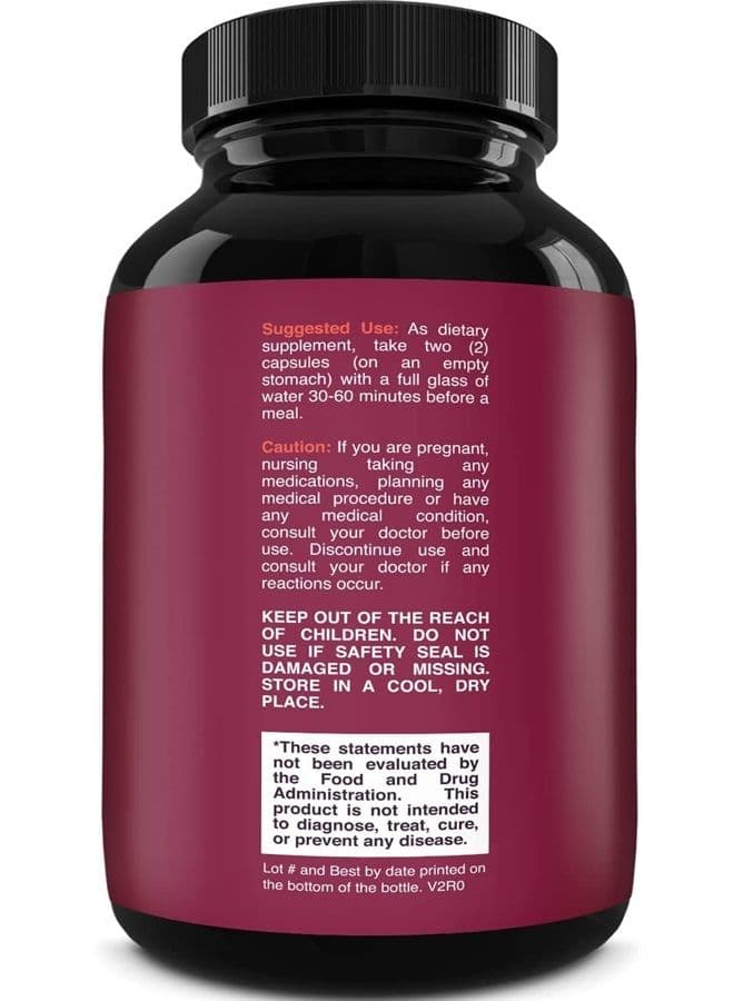 100% Forskolin Supplement - Pure Forskolin Extract Supplement with Potent Coleus Forskohlii 500 mg for Enhanced Energy for Adults - Plant-Based Energy Supplements for Women and Men - 60 Capsules