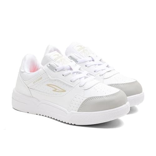 ASIAN Men MEXICO-01 Stylish Casual Mid-Top Sneaker and Trendy Shoes with Laces for Men & Boys, Perfect for Wearing to Outings, and Comfortable All-Day Use, Lightweight and Durable, Grey, 7 UK