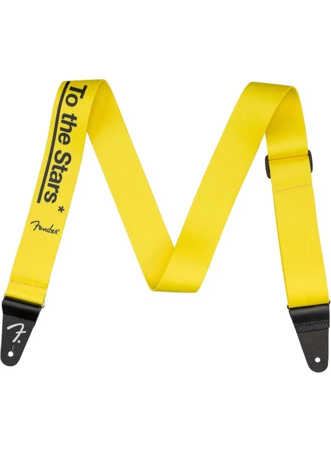 Fender Tom DeLonge To The Stars Adjustable Guitar Strap - Graffiti Yellow
