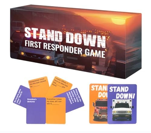 Dispatcher Gifts and Game Card for Firefighters EMS EMTs Stand Down Card Game for Health Care Workers and Paramedic Gear