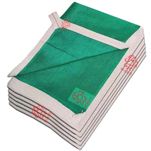 BENAVJI High Density Multipurpose Niwar Shade Net Green Sun Shade Sail Square Canopy for Balcony & Garden 75% Protection from Sun & UV Rays 15X6 FEET