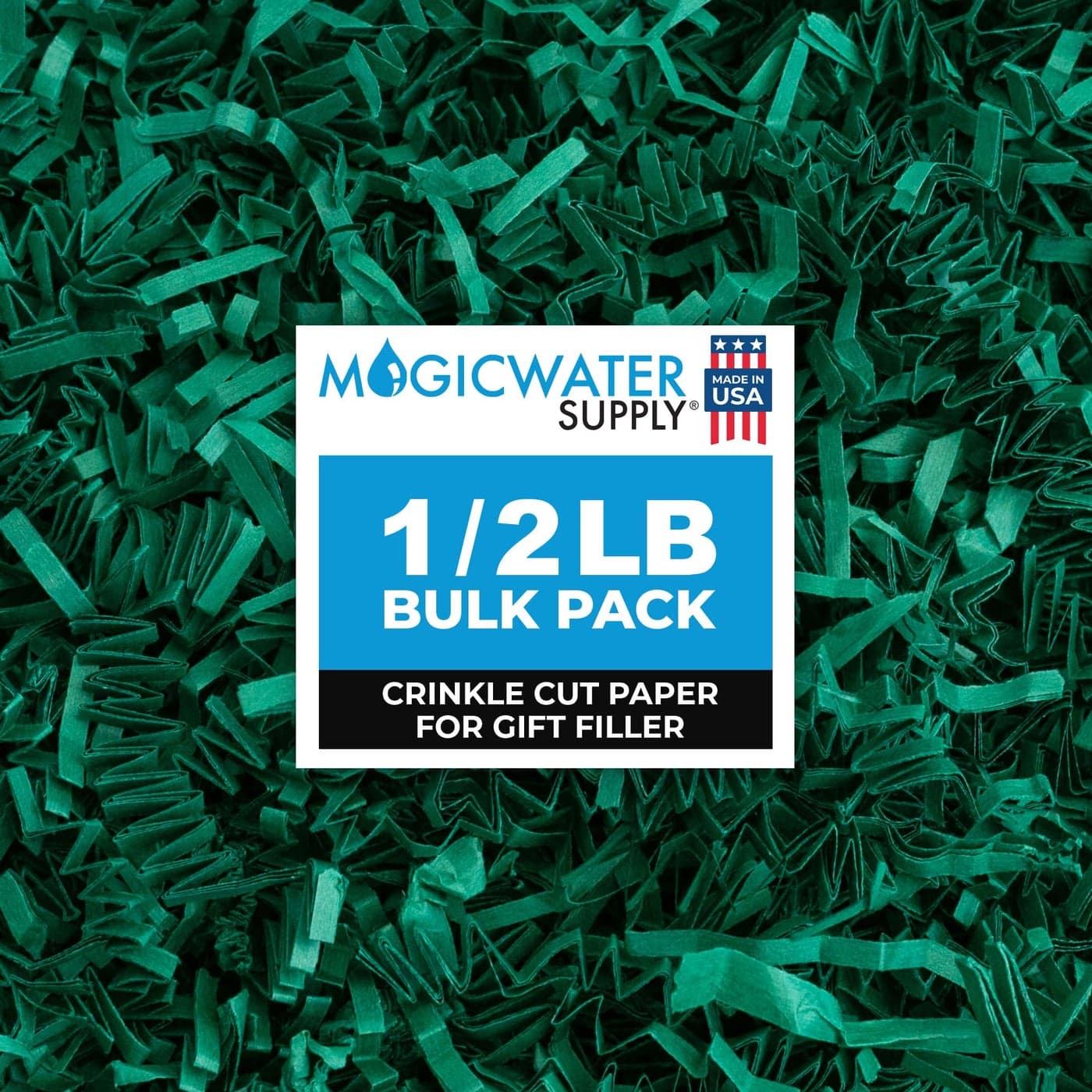 MagicWater Crinkle Cut Paper for Gift Baskets 12 LB Forest Green Perfect for Shredded Paper Filler Basket Filler Gift Boxes Bridesmaid Gifts Christmas Stuffers Ideal for All Occasions
