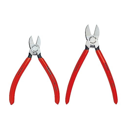 KNIPEX Tools - 2 Piece Flush Cutter Set in a Pouch (72 01 140 and 72 01 180) (9K008090US)