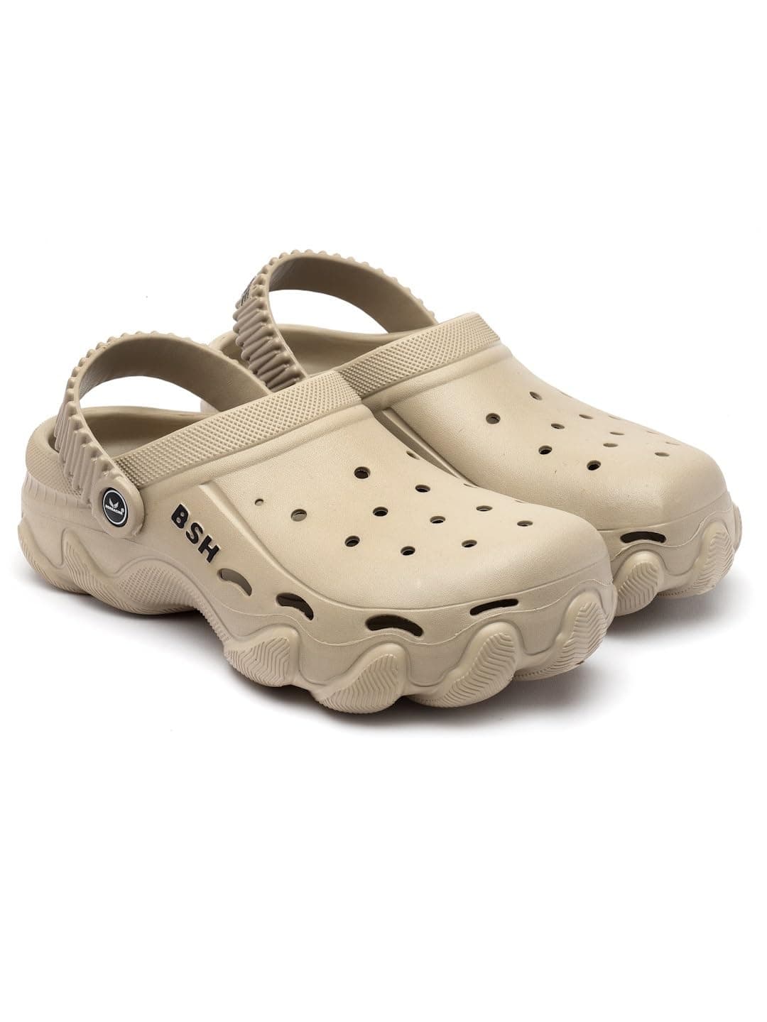 BERSACHE Soft Classic Casual With Regular Wear With Ultra Soft & Technology Clog For Men's's Beige,7 UK