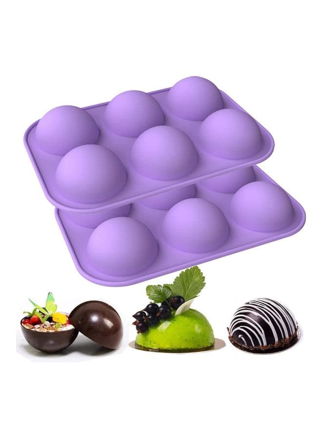 Silicone Baking Mold for Making Hot Chocolate Bomb, Dome Mousse, Cake, Jelly, Pudding Lavender one sizecm