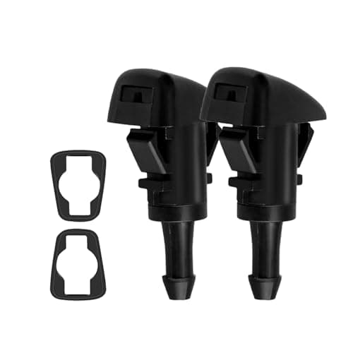 Tecledsn 2PCS Front Windshield Washer Nozzles Washer Nozzle Kit Washer Spray Jet Kit Replacement for Chrysler Dodge Ram Replaces 4805742AB 5113049AA 55077460AA 5303833AA 5116079AA 2PCS
