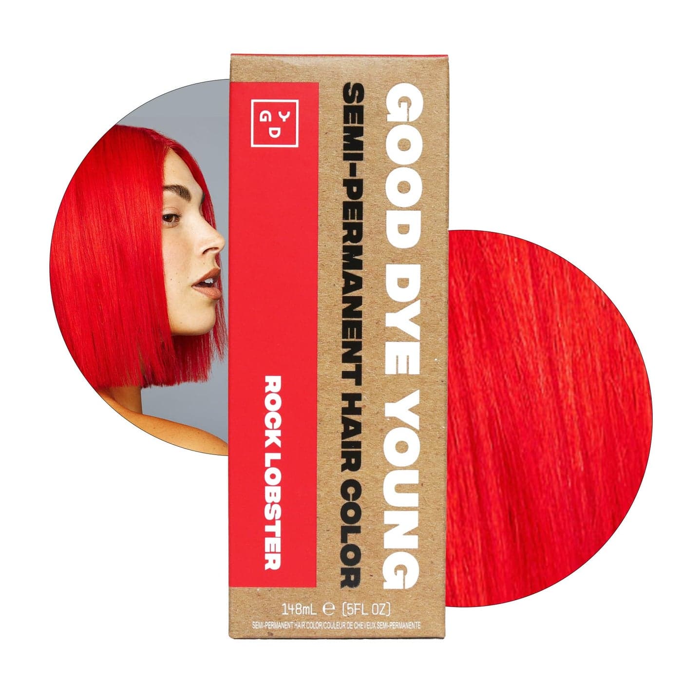 Good Dye Young SemiPermanent Hair Color Vegan and CrueltyFree Orange Hair Dye Last up to 24 Washes NonDamaging Conditioning Hair Color 5FL OZ Rock Lobster