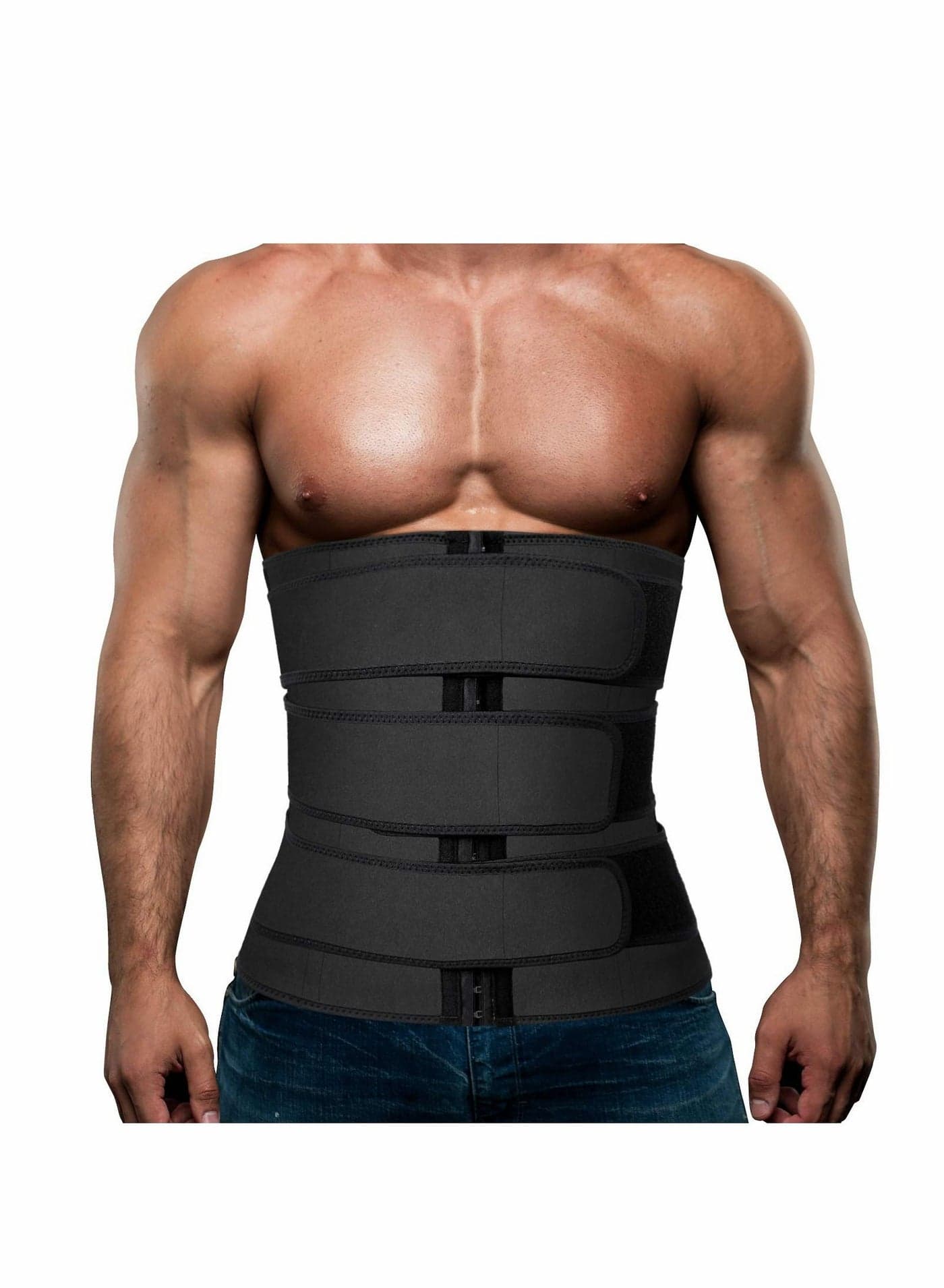 Workout Waist Trainer Neoprene Corset Sauna Sweat Trimmer Cincher Slimming Belly with Belts XL