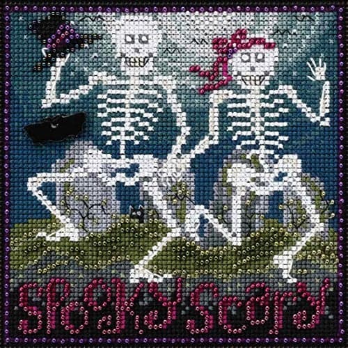 Spooky Scary Beaded Counted Cross Stitch Kit Mill Hill 2017 Buttons Beads Autumn MH141723