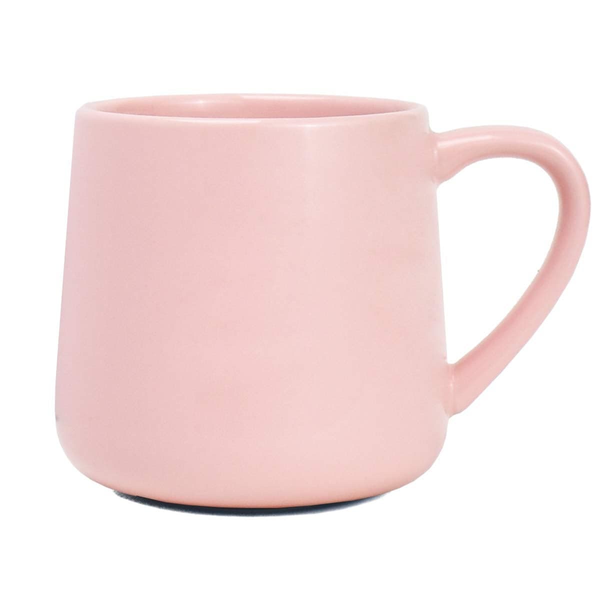Bosmarlin Large Glossy Ceramic Coffee Mug Pink Tea Cup for Office and Home 18 oz Suitable for Dishwasher and Microwave 1 Pack Pink