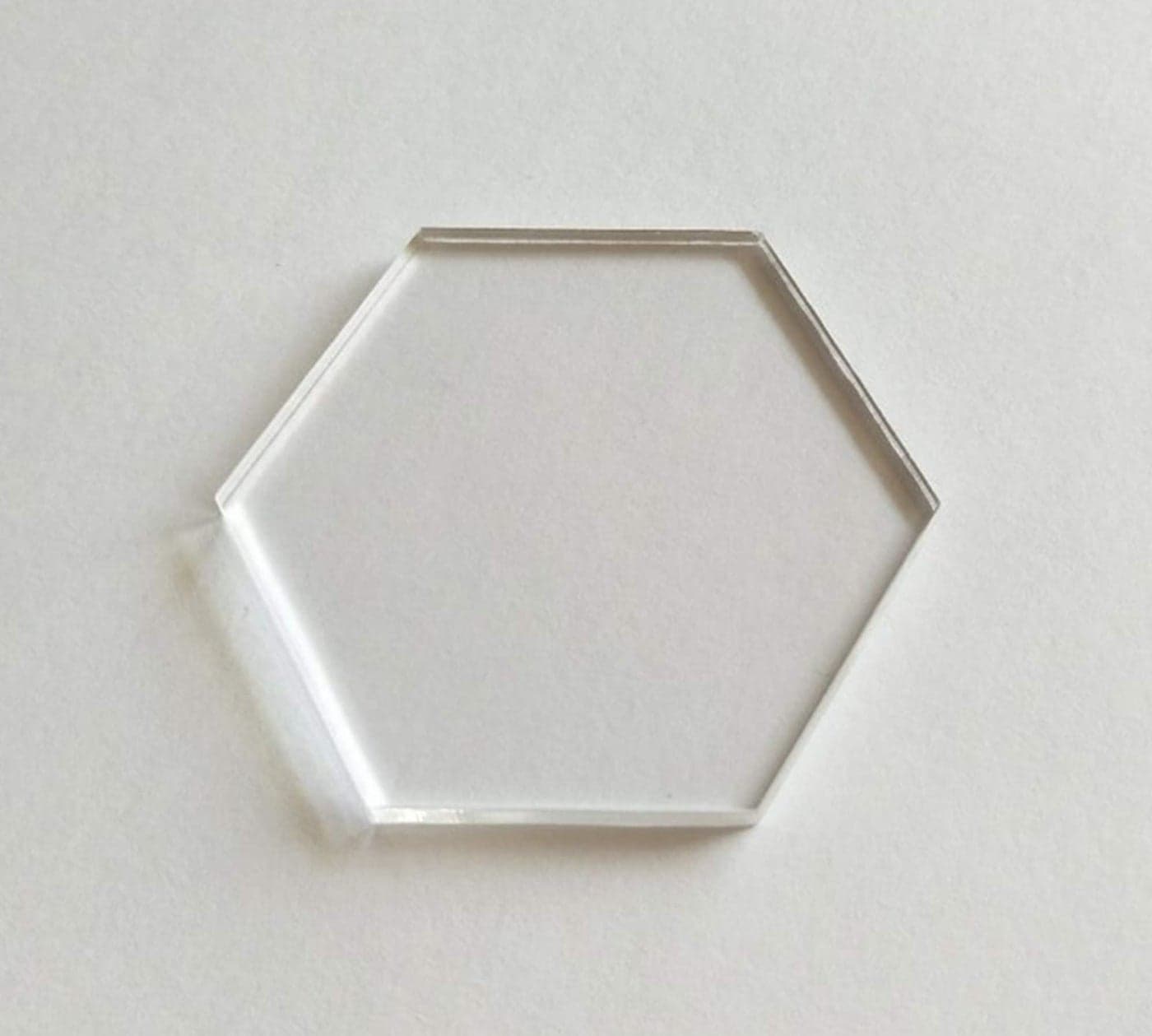 YongPan 20PCS Acrylic Blanks Hexagon Clear Tag Acrylic Coaster Hexagon Place Card Names Wedding Signs for Wedding DIY Crafts Making and Home Decoration Clear 4