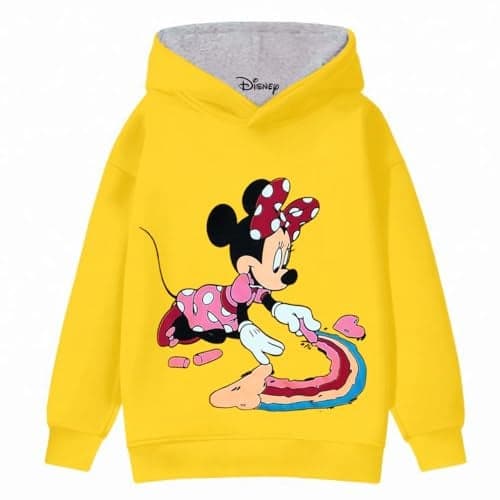 Kuchipoo Girls Regular Fit Winterwear Hood (© Disney-HOD-204, 5-6 Years, Multi-Colored)