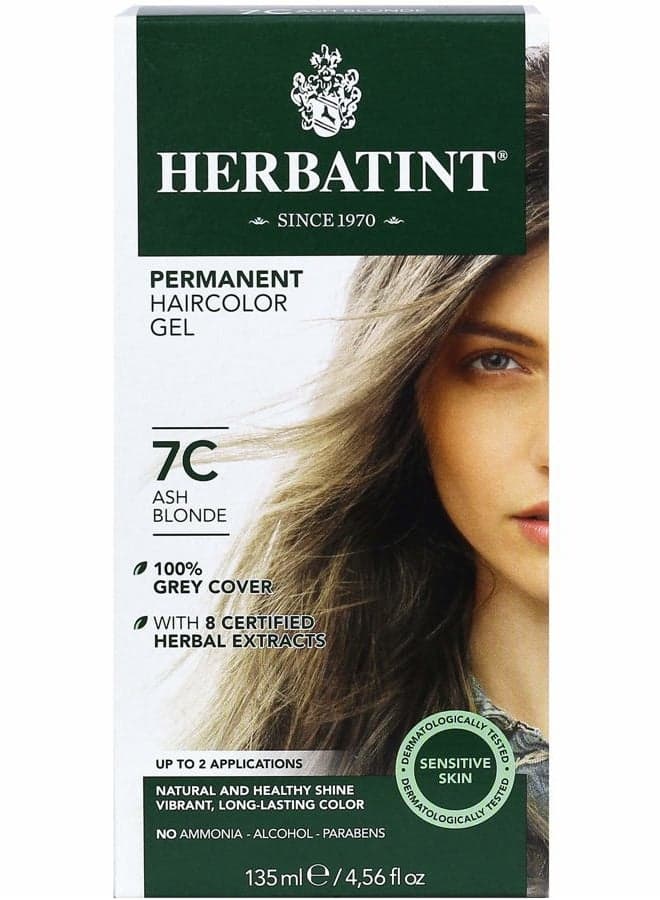 Haircolor Gel, 7C Ash Blonde, 4.56 Fluid Ounce