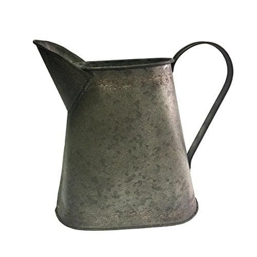 Colonial Tin Works Small Decorative Industrial Tabletop Metal Pitcher