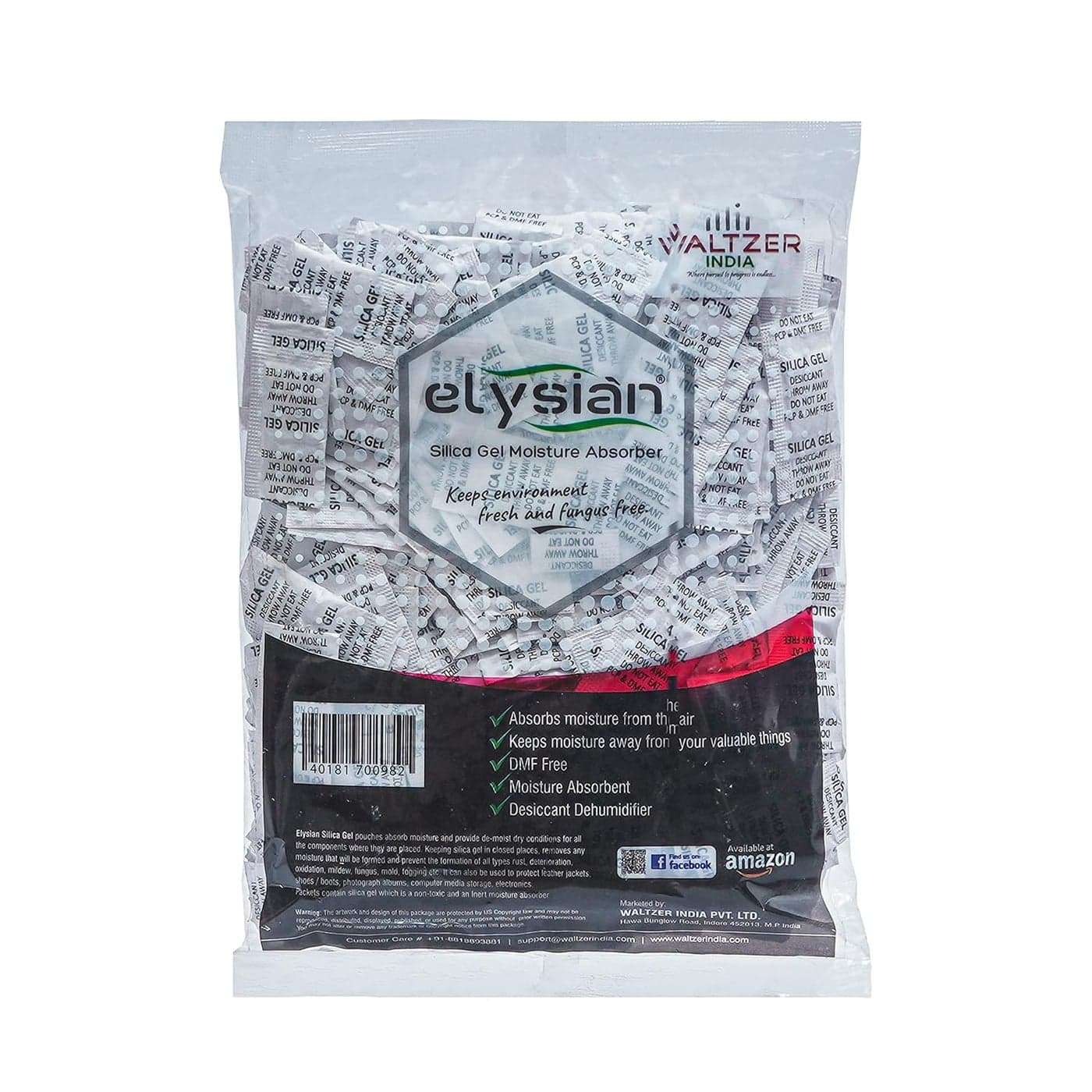 Elysian Silica Gel Pouch 1 gram Pouch WhiteDesiccantMoisture Absorbent 1Gram X 1500Pcs aprox 1500 Gram Moisture Absorber for Room Wardrobe Camera and Lenses to Avoid Moisture and Fungus