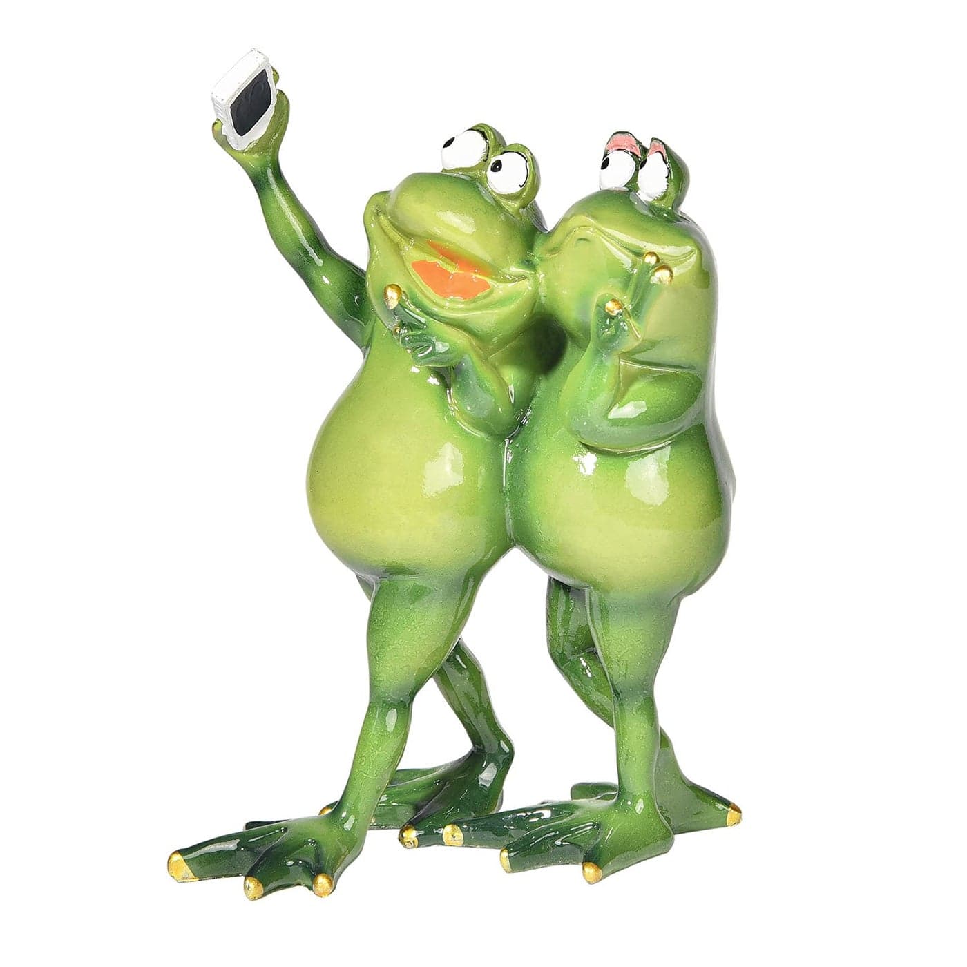 Sungmor Creative Frog Figurines Fun Collectibles for Home and Garden Miniature and Resin Frog Statues for Desk Decor