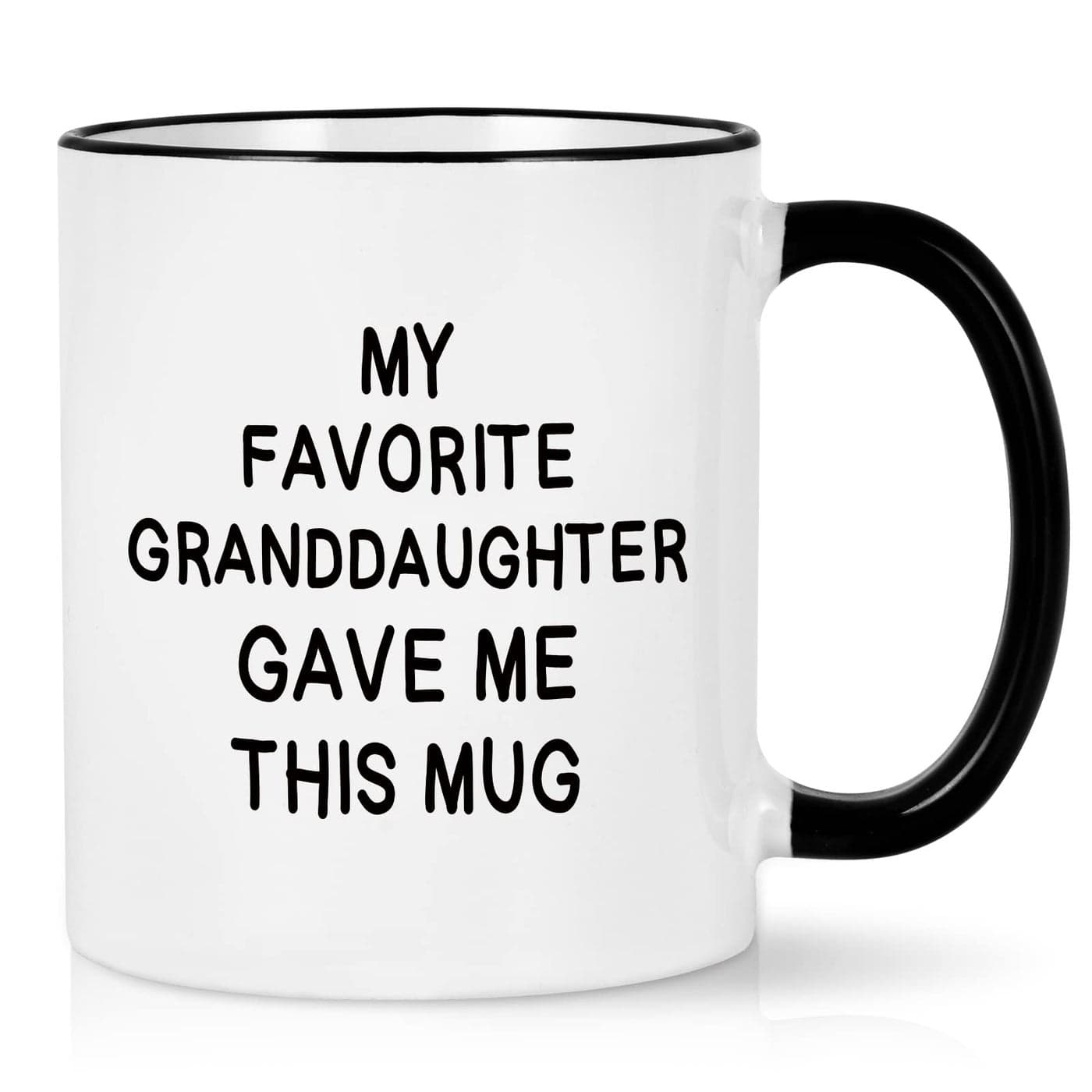 Cabtnca Grandma Christmas Gifts My Favorite Granddaughter Gave Me This Mug Best Grandma Gifts from Granddaughter Birthday Mothers Fathers Day Gift for Grandpa Grandparents 11Oz White