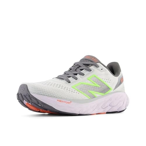 New Balance Women's Fresh Foam X 880 V14 Running Shoe, Grey Matter/Taro/Bleached Lime Glo, 5 M