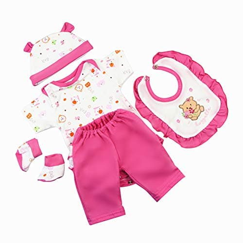 Reborn Baby Dolls Outfit Clothes Accessories for Newborn Baby Girl Dolls Matching Clothing 1618 Inches