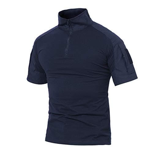 Combat Tactical Military Army Shirts for Men - Short Sleeve Waterproof Hiking Work Hunting Shirts