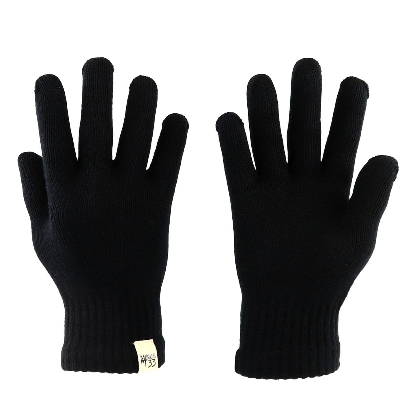 Merino Wool Glove Liner Warm Base Layer Ski Liner Glove 3 Season Wear Multiple Colors and Sizes Black Medium