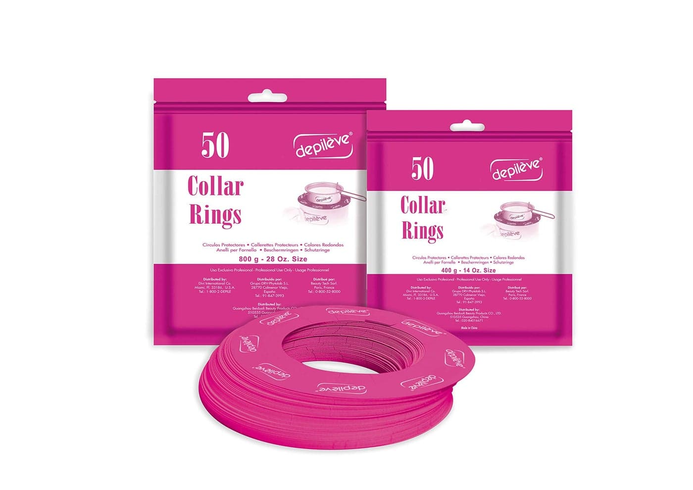 Depileve Wax Warmer Collars Wax Pot Collars 14 oz Pack of 50