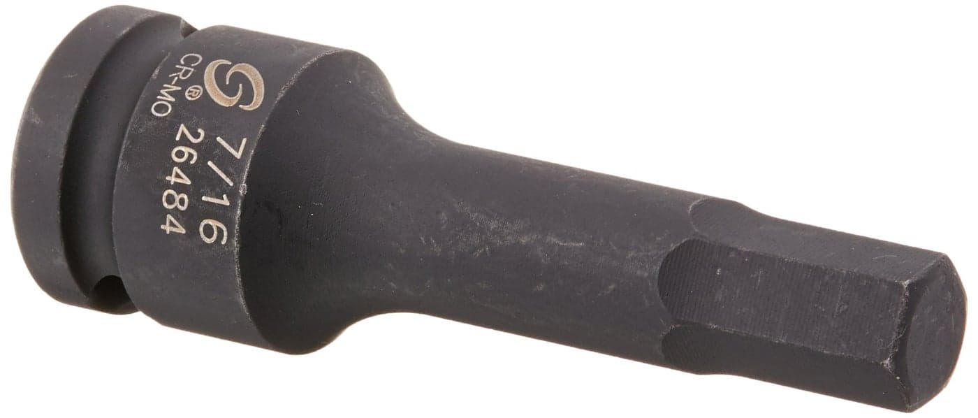 Sunex 26484 1/2-Inch Drive 7/16-Inch Hex Impact Socket