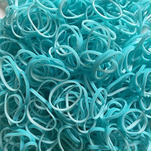 Rainbow Loom Blue Lagoon Dual Layer Rubber Bands Refill-600 Bands & 24 C-Clips from (B0182)