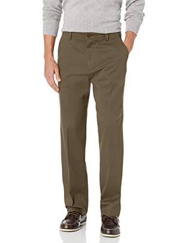 Dockers Men's Classic Fit Easy Khaki Pants (Regular and Big & Tall), Dark Pebble, 36W x 32L