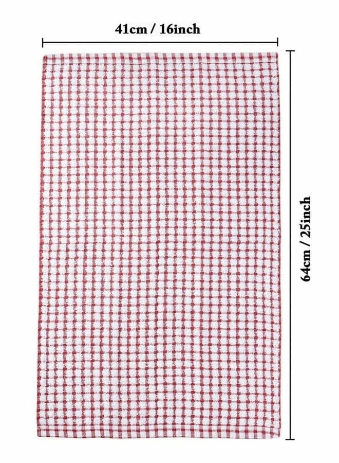 Kitchen Dish Towels, 16 Inch x 25 Inch Bulk Cotton Kitchen Towels, 6 Pack Dish Cloths for Dish Rags for Drying Dishes Clothes and Dish Towels