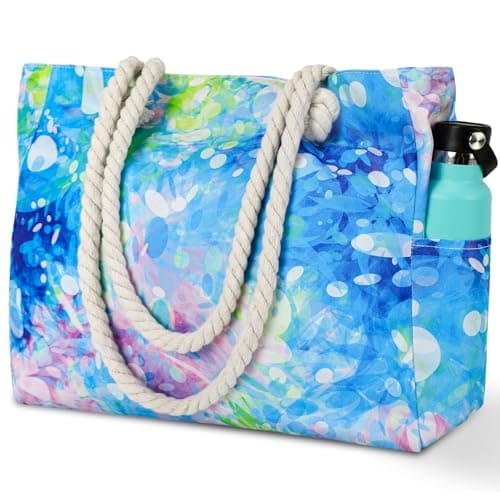Tavaleu Beach Bags for Women Large Beach Tote Bag Women Sandproof Pool Bag for Pool Gym Grocery Travel