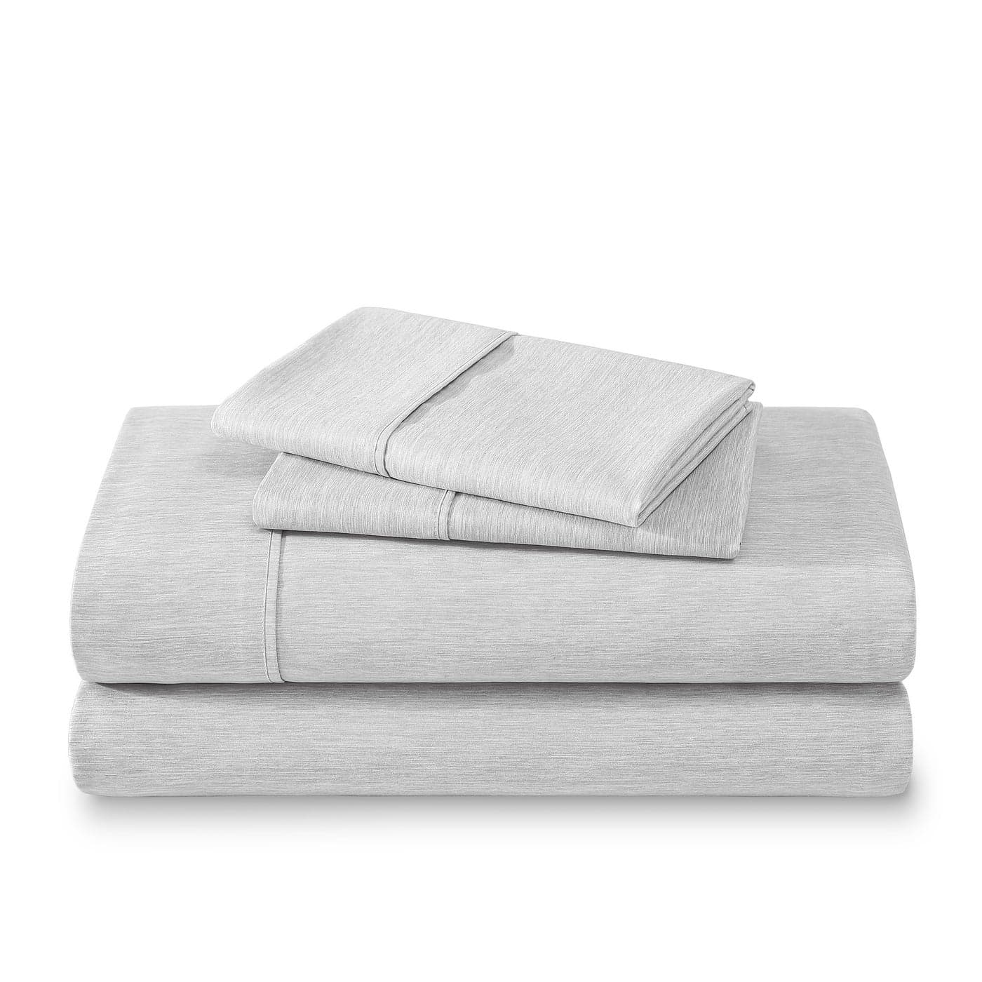Bare Home King Sheet Set Luxury 1800 UltraSoft Microfiber Double Brushed Deep Pockets Easy Fit 4 Piece Set Bedding Pillowcases King Heathered Pewter
