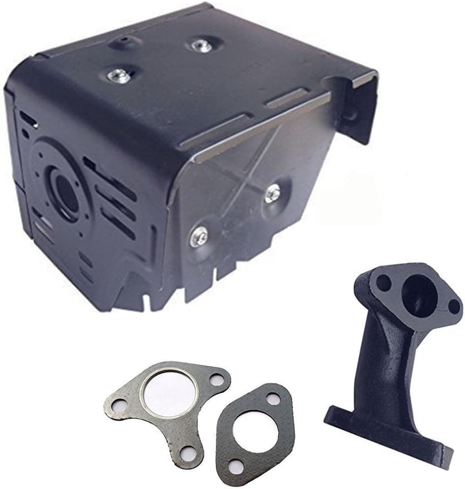 FDJ Replacement Muffler Assembly for GX340 & GX390 with Head Shield and Gaskets