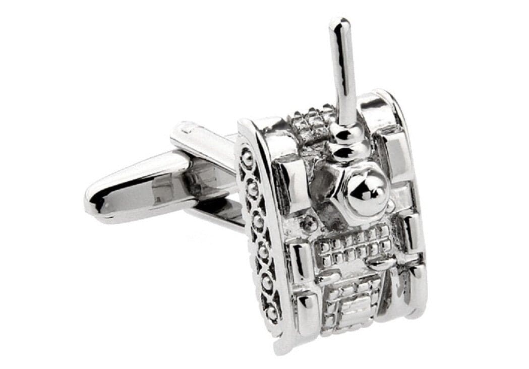 MRCUFF Tank Pair Cufflinks in a Presentation Gift Box & Polishing Cloth