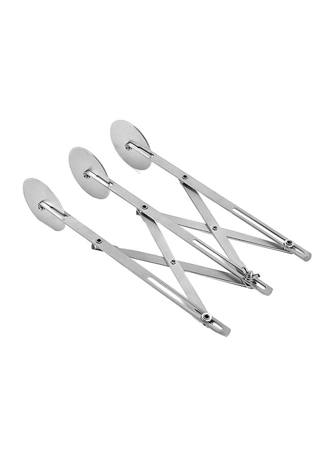 3 Wheel Knife Cutter Silver 25.5 x 4 x 6centimeter