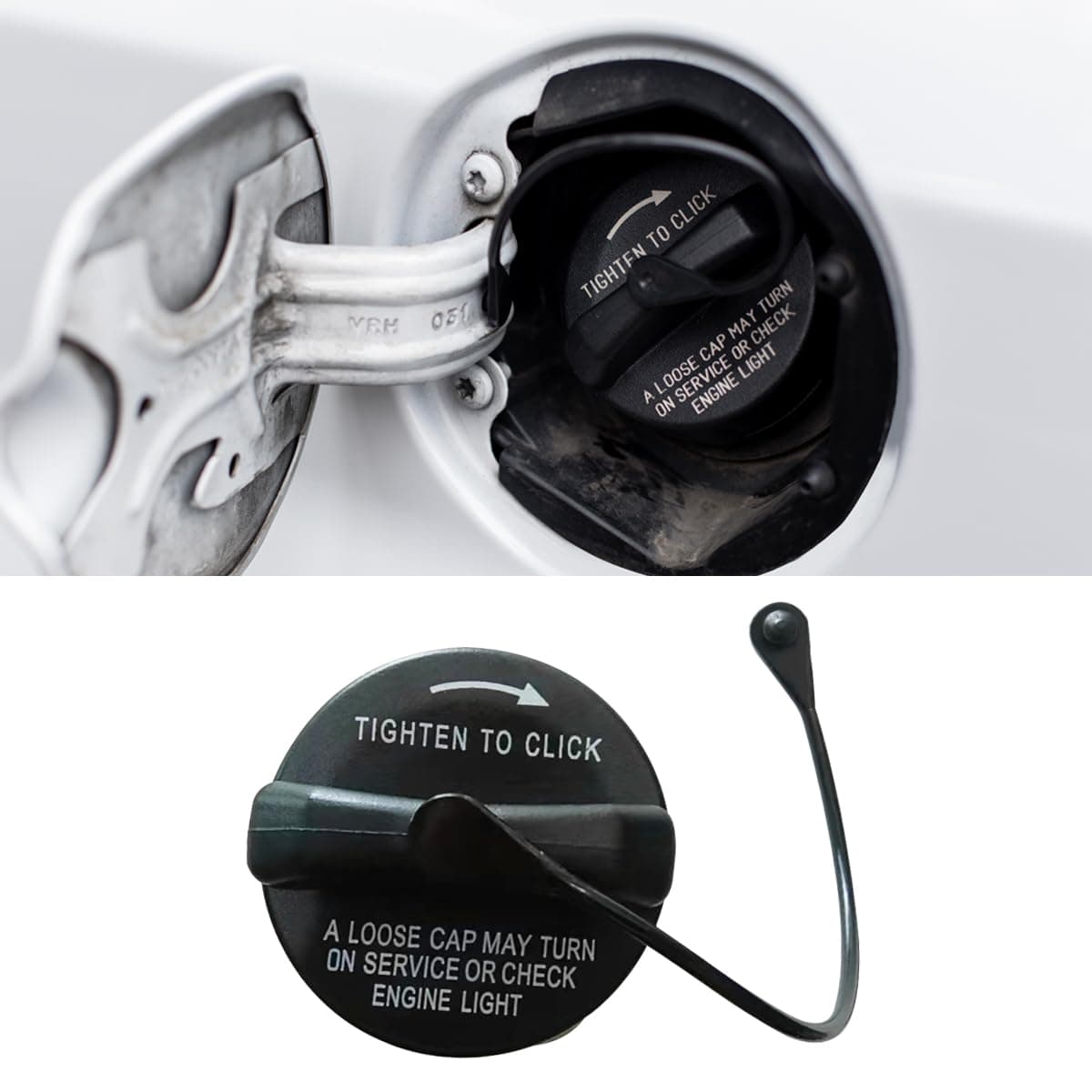 Car Fuel Tank Cap Gas Cap Replacement Compatible with Ram 1500 2500 Jeep Wrangler JK Dodge Charger Challenger Journey Chrysler 200 300 Town and Country Aspen Replace 52124512AA 52030433AB