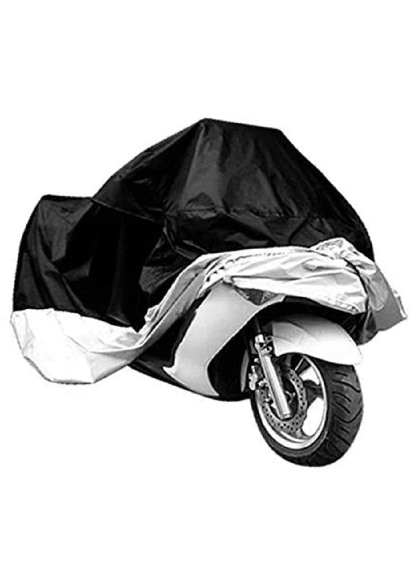 Waterproof Outdoor UV Protector Motorbike Rain Dust Bike Motorcycle Cover Heavy Duty Weatherproof Protection for Scooter Moped ATV Dirt Bike Full Coverage Anti Dust Sun Rain Snow XXL Size
