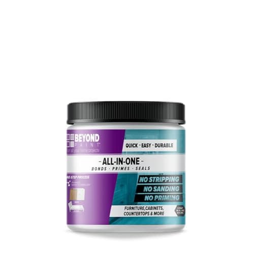 Beyond Paint All-in-One Refinishing Paint, No Sanding, Matte Finish for Cabinets, Countertops, Furniture and Doors, 1 Pint, Soft Gray
