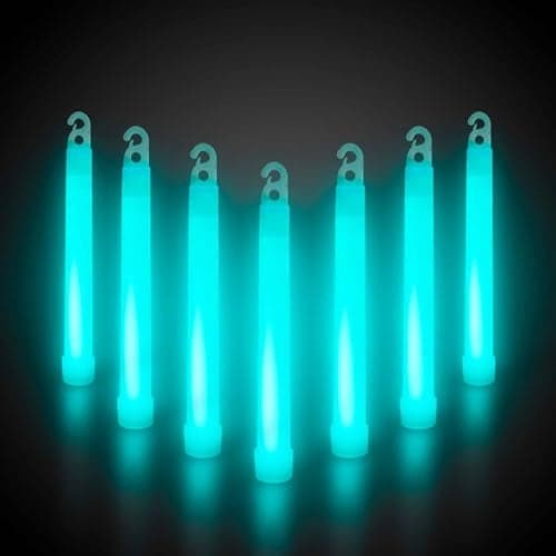 Windy City Novelties - 25 Pack - 6” Premium Glow Sticks (Aqua)