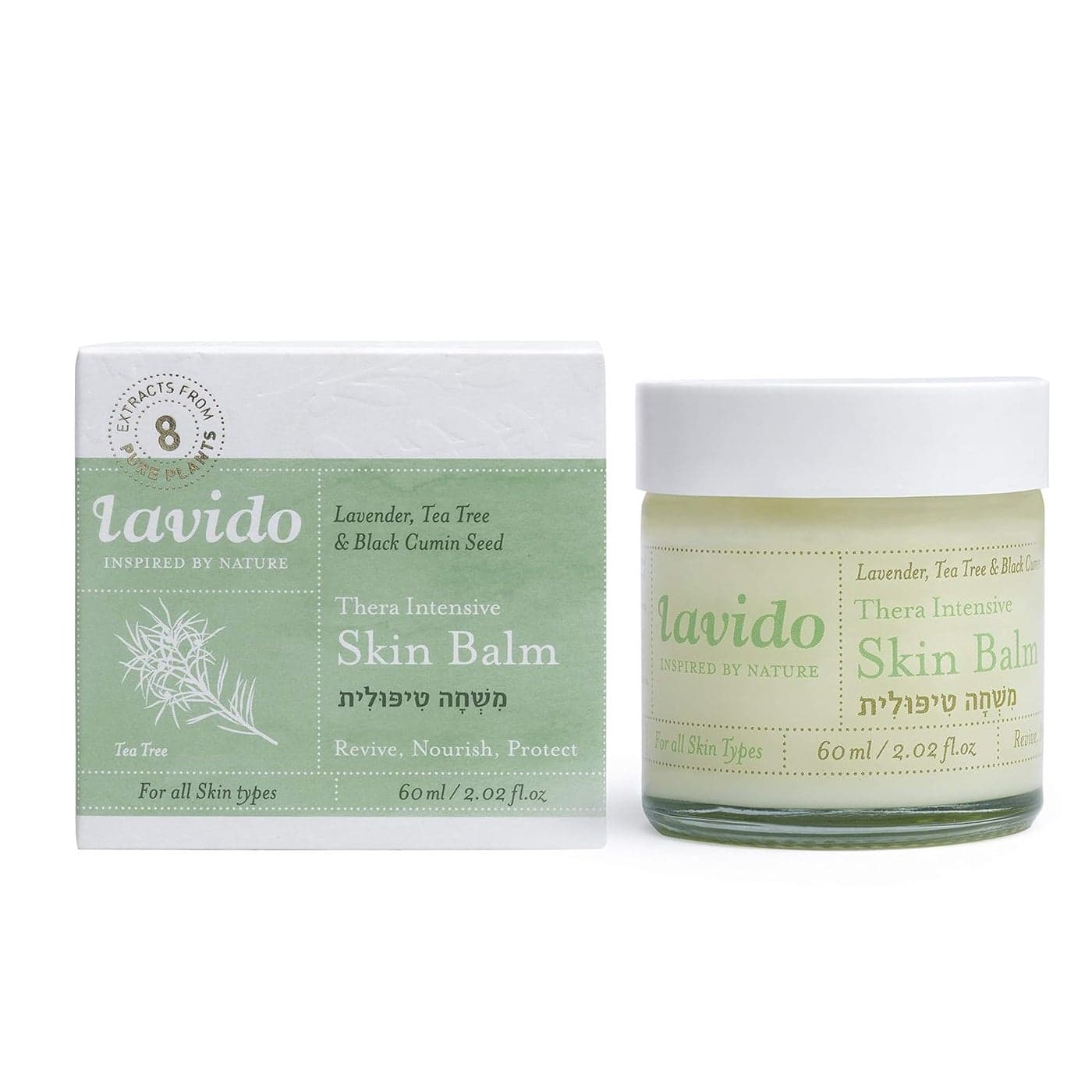 Lavido Natural Thera Intensive Skin Balm Clean NonToxic Skincare 2 oz 60 ml